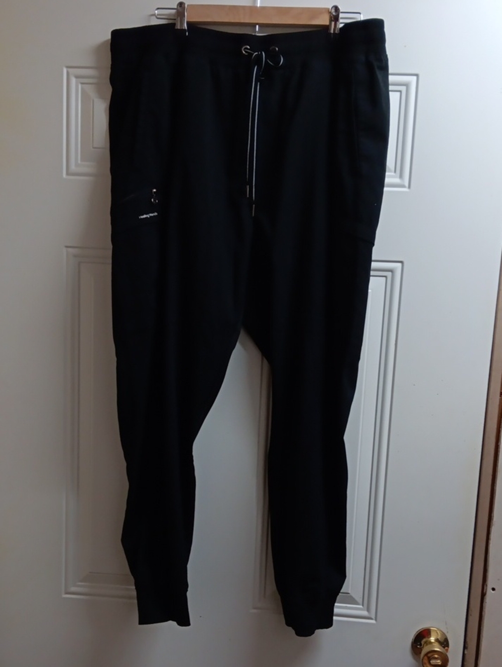 healing hands Black Women's Jogger Scrub Pants with Drawstring